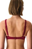 Bordo Evelyn Balen Simli Bikini Üstü