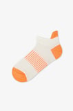 Renkli Erkek Çocuk Neon Orange Gray 3'lü Tab Patik Çorap
