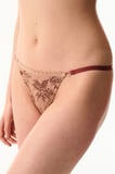 Bej Lace Dantel Brazilian Külot