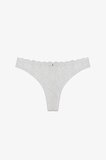 Kırık Beyaz Lace Dantel Tanga Külot