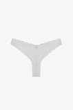 Kırık Beyaz Lace Dantel V Model Brazilian Külot