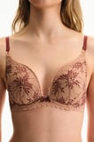 Bej Intense Lace Dantel Push Up Destekli Sütyen