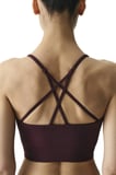 Bordo Seamless Dikişsiz Çıkarılabilir Pedli Askı Detaylı Spor Sütyeni