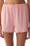 Pembe Sleep Mode Pointel Şort Pijama Altı