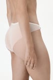 Ekru Baskılı Dantelli Çiçekli Slip Külot