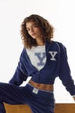 lacivert yale şerit detaylı sweatshirt