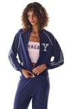 lacivert yale şerit detaylı sweatshirt