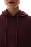 Kahverengi Oversize Kapüşonlu Sweatshirt