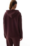 Kahverengi Oversize Kapüşonlu Sweatshirt