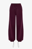 bordo adjustable şardonlu eşofman altı