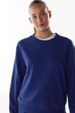 lacivert oversize active uzun kollu sweatshirt