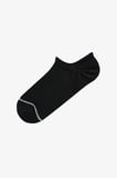 Siyah Basic Mesh Pamuklu Simli 3 Çift Sneaker Çorap