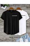 Lesbenjamin Baskılı Original Ünisex Yazlık T-shirt 2 li Set Takım