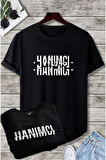 Hanımcı Baskılı Original Ünisex Yazlık T-shirt Siyah