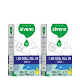 Siveno  %100 Doğal Roll-On Erkek Deodorant Ter Kokusu Önleyici Bitkisel Leke Bırakmayan Vegan 50 ml X 2 Adet