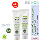 INCIA %100 Doğal Pişik Önleyici Jel Krem Organik Yalancı İğde Bakım Kremi Bitkisel 60 ml X 2 Adet