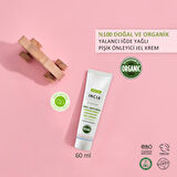 INCIA %100 Doğal Pişik Önleyici Jel Krem Organik Yalancı İğde Bakım Kremi Bitkisel 60 ml X 2 Adet