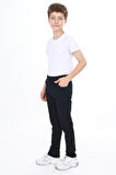 OKUL PANTOLONU BELİ LASTİKLİ KAŞKORSELİ ECCK-BYMİK-JEAN-8431-8331