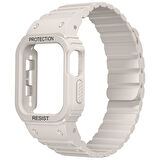 Apple Uyumlu Watch 44mm KD-142 Airbag Tasarımlı Kasa Koruyuculu Silikon Kordon