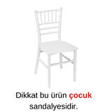 Sağlam Plastik Mandella Trend Çocuk Sandalyesi Beyaz