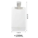 3 Adet 100ml Krem Şampuan Kabı Tekrar Kullanılabilir Set