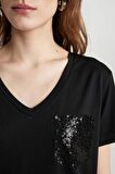 DeFacto Regular Fit V Yaka Kısa Kollu Tişört U3769AZ24SPBK81