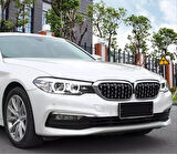 Bmw 5 Serisi G30 (2017-2020) Arası Uyumlu Dıamond Böbrek - Panjur / Krom Çerçeve