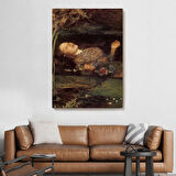 Shakespeare'in Ophelia'sı Hamlet Dekoratif Duvar Tablosu-6319