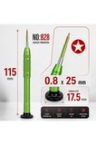Manyetik Tornavida 0.8x25 mm Cep Telefonu ve Elektronik Tamir Aleti NO.828 - Yeşil