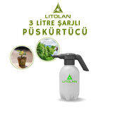 Zirai İlaçlama Pompası Şarjlı 3Lt (Gri)