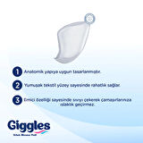 Giggles Yetişkin Erkek Mesane Pedi - L Beden - 2 Paket 40 Adet