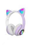  Torima STN-28 Mor Kedi Kulak Üstü Kablosuz Bluetooth Kulaklık