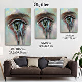 Gözü Akan Kadın Dekoratif Tablo-6333