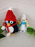 ŞİRİNE VE PENGUEN OYUNCAK (EL ÖRGÜSÜDÜR)