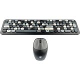 Hunter Series Gray Xt Retro Kablosuz Klavye ve Mouse Seti