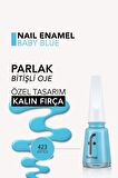 Flormar Nail Enamel Yüksek Pigmentli & Parlak Bitişli Oje Fne-423 Baby Blue
