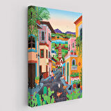 Ortacağ Meksika Köyü Duvar Tablosu-6344