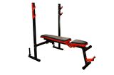 House Fitness HF800 Kırmızı Katlanabilir ve Ayarlanabilir Bench Press Sehpası