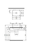 Bocchi Scala Tezgah Altı Lavabo Mat Antrasit 1006-020-0125