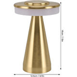 LED Dokunmatik Masa Lambası USB Şarjlı, 3 Işık Seviyeli, Metal Tabanlı, Modern Ofis & Ev Dekorasyonu