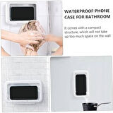 Su Geçirmez Duş Telefon Kabı Şeffaf, Banyo/Wellness İçin, Tüm Telefon Modellerine Uyumlu Duşta Video