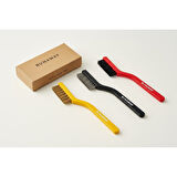 Tel Fırça Seti 3'lü  Bakır Çelik ve Sert Plastik Uçlu Kir Temizleyici