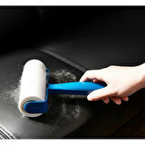 240 Yapraklı Tüy Toplama Rulosu 4 Yedekli Kıyafet Mobilya & Araç Temizlik