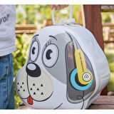 Köpek Tasarımlı Kumbara Anahtarlı Kilit Çelik Yapılı, 15x14x7.5 cm, Çocuklar İçin Sevimli Tasarruf