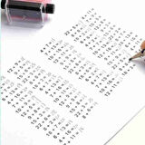 Bölme İşlemi Alıştırma Test Kaşesi Mürekkepli Şeritli, Otomatik Soru Üreten, Matematik Eğitim Aracı,