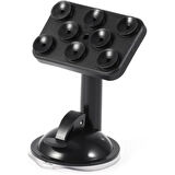 8 Vantuzlu Araç İçi Telefon Tutucu 360° Dönebilir Başlıklı, Ultra Güçlü Vantuz Sistemli,Tüm Telefon