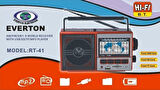 Bluetoothlu Müzik Kutusu - USB, SD, FM, SW3 Radyo, Extra Bass, Şarjlı