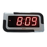 LCD Masa ve Duvar Saati - 32 cm x 15 cm, Alarm ve Takvim Özellikli, Duvara Monte Edilebilir