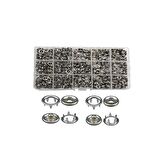 200 Set 10.5 Mm Metal Çıt Çıt Ve Saklama Kutusu