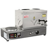 Anka Paslanmaz Eko Elektrikli Çay Kazanı 1 Demlikli 14 Litre Pleytli